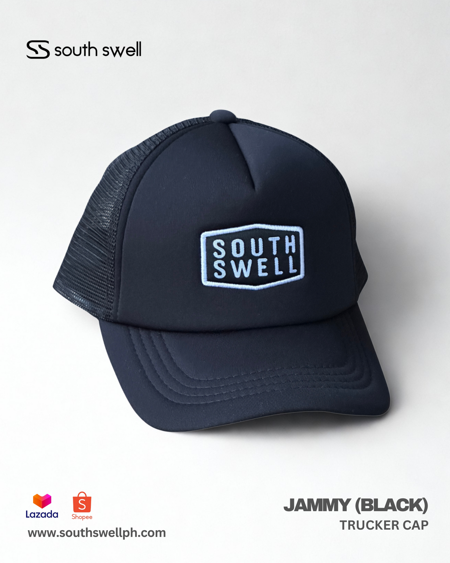 JAMMY (Black) Trucker Cap